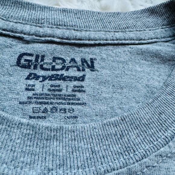 College Football Commitment Discipline Grey Bullets Tee Shirt Size Large - Picture 3 of 4